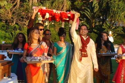 Indian Wedding Sangeet at the Hyatt Regency in Kaanapali, Maui